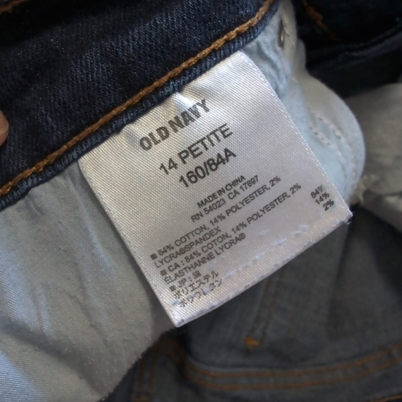 Old Navy Sweetheart Skinny Slim Dark Wash Stretch Jeans 14 - Picture 4 of 8